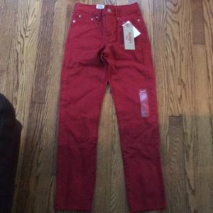 Levi red jeans